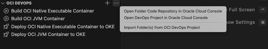 Open Folder Code Repository in Cloud Console