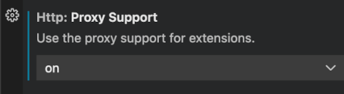 HTTP Proxy in VSCode