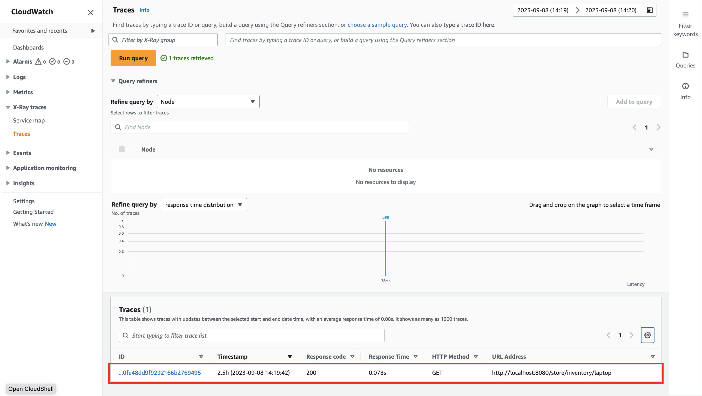 Trace Explorer Get Count