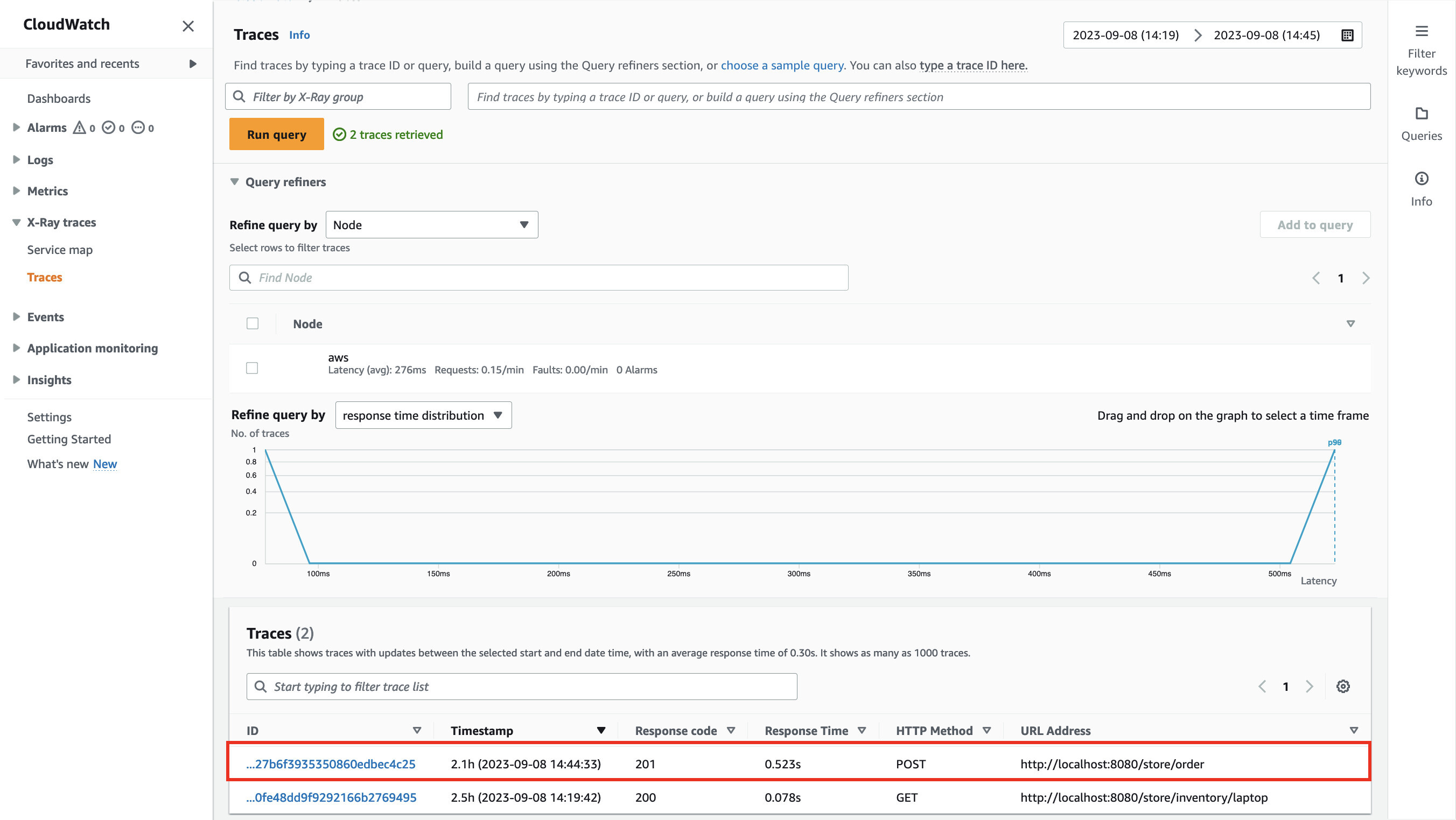 Trace Explorer Post Order