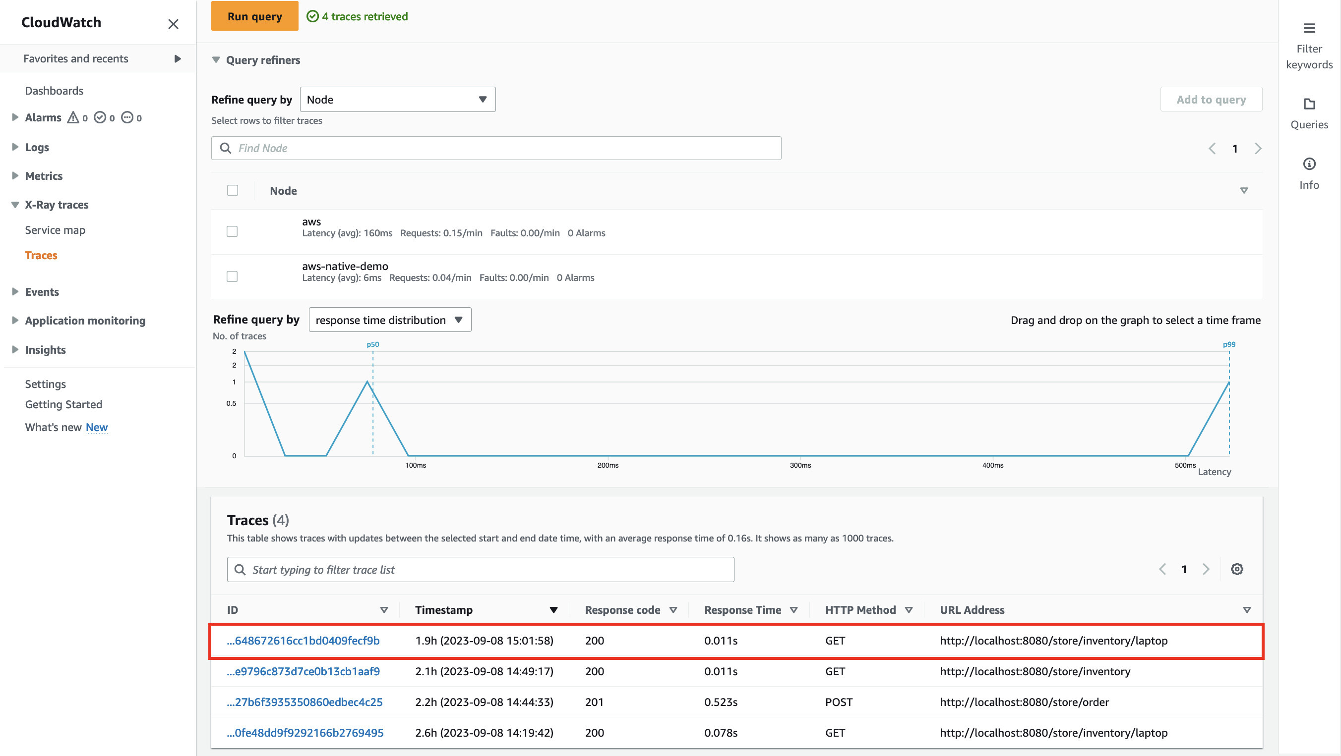 Trace Explorer Get Count Natively